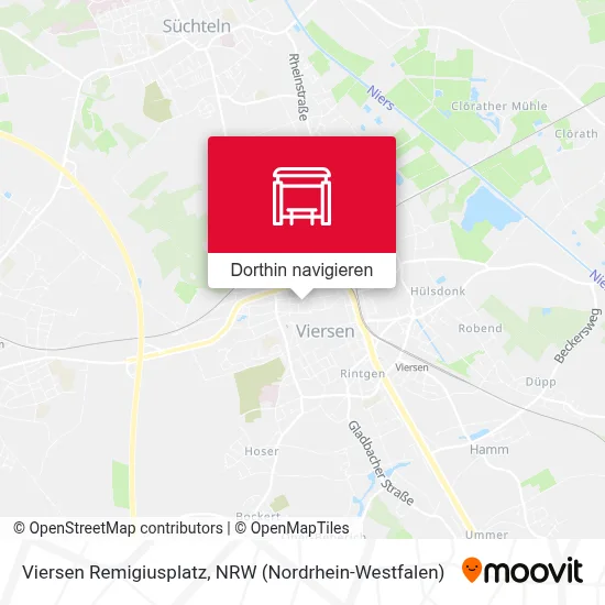 Viersen Remigiusplatz Karte