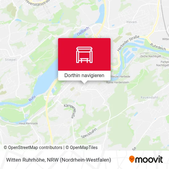 Witten Ruhrhöhe Karte