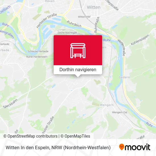 Witten In den Espeln Karte