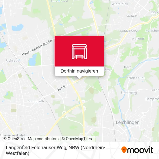 Langenfeld Feldhauser Weg Karte
