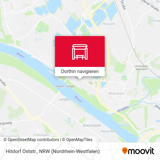 Hitdorf Oststr. Karte