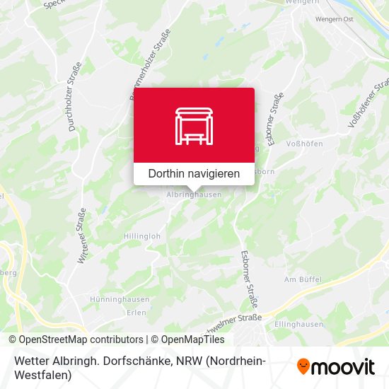 Wetter Albringh. Dorfschänke Karte