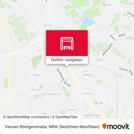 Viersen Röntgenstraße Karte