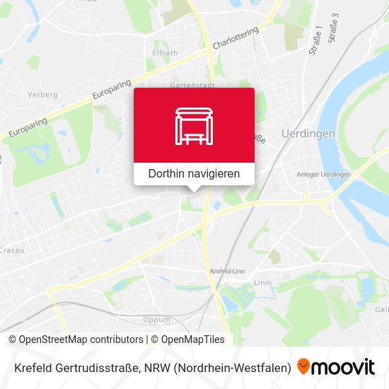 Krefeld Gertrudisstraße Karte
