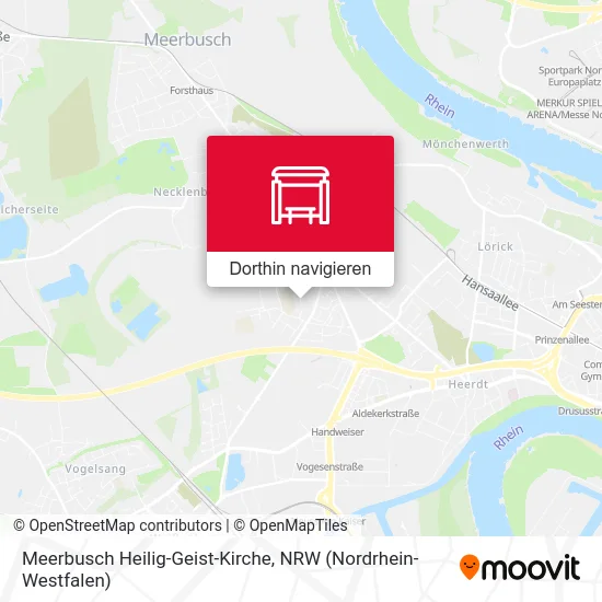 Meerbusch Heilig-Geist-Kirche Karte