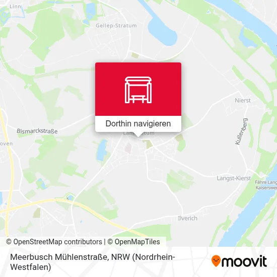 Meerbusch Mühlenstraße Karte