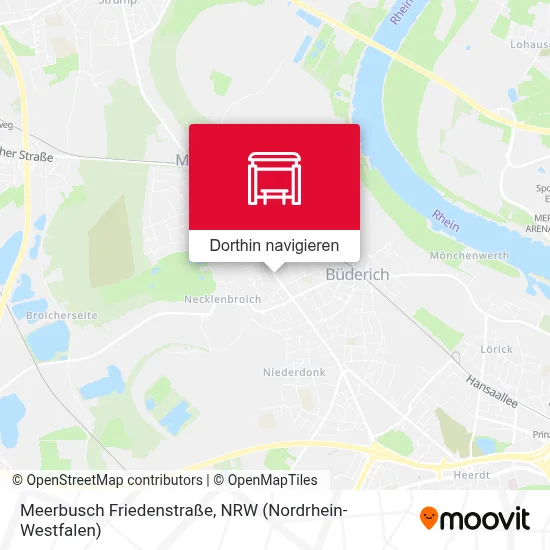 Meerbusch Friedenstraße Karte