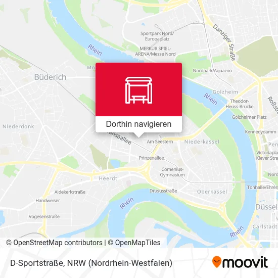 D-Sportstraße Karte