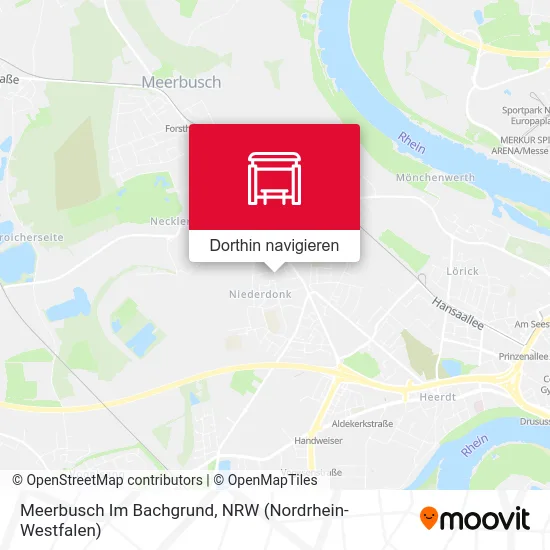 Meerbusch Im Bachgrund Karte