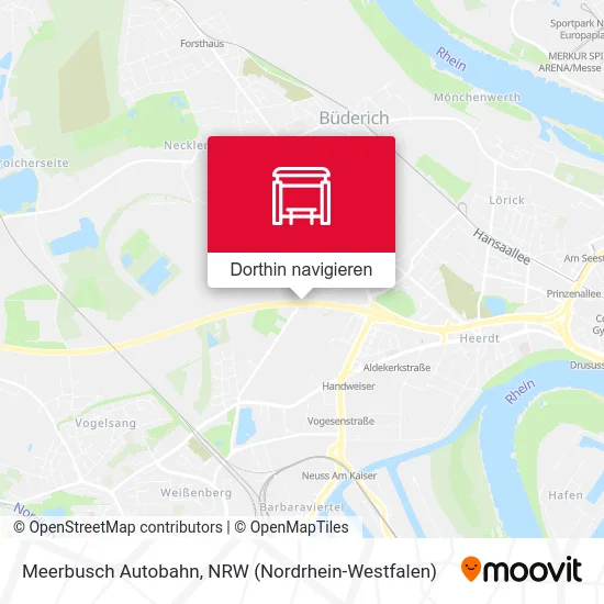 Meerbusch Autobahn Karte