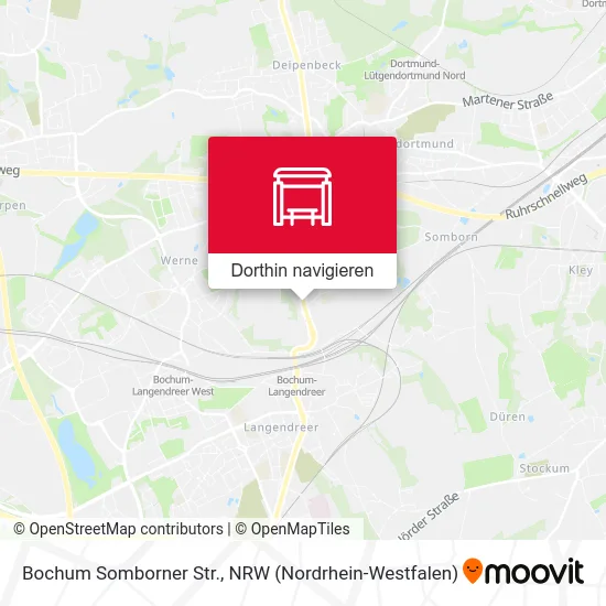 Bochum Somborner Str. Karte