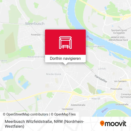 Meerbusch Witzfeldstraße Karte