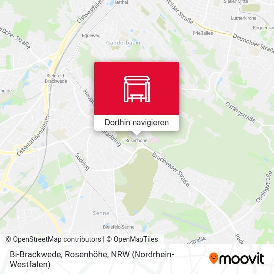 Bi-Brackwede, Rosenhöhe Karte
