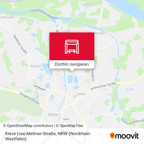 Kleve Lise-Meitner-Straße Karte
