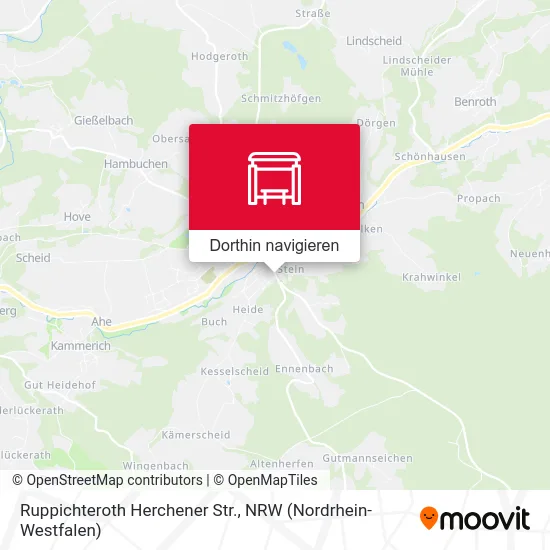 Ruppichteroth Herchener Str. Karte