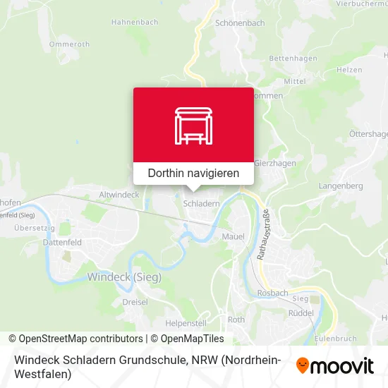 Windeck Schladern Grundschule Karte