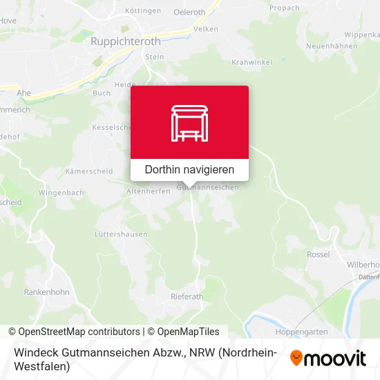 Windeck Gutmannseichen Abzw. Karte