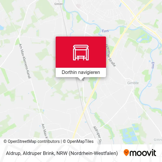 Aldrup, Aldruper Brink Karte