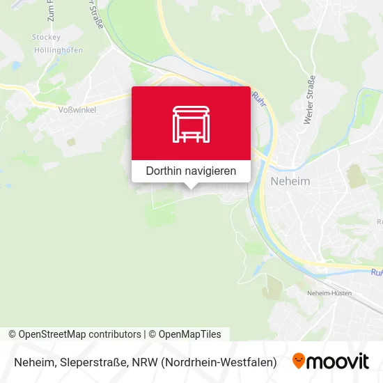 Neheim, Sleperstraße Karte