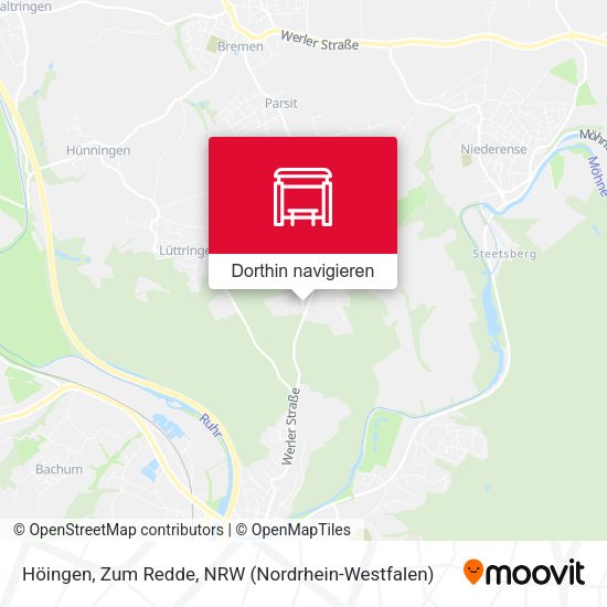 Höingen, Zum Redde Karte