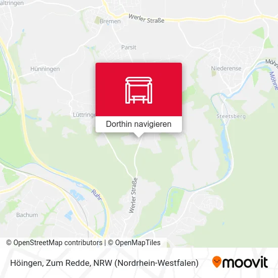 Höingen, Zum Redde Karte
