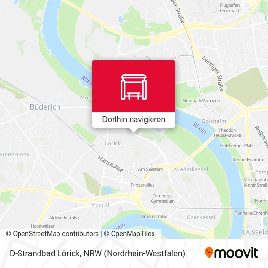 D-Strandbad Lörick Karte