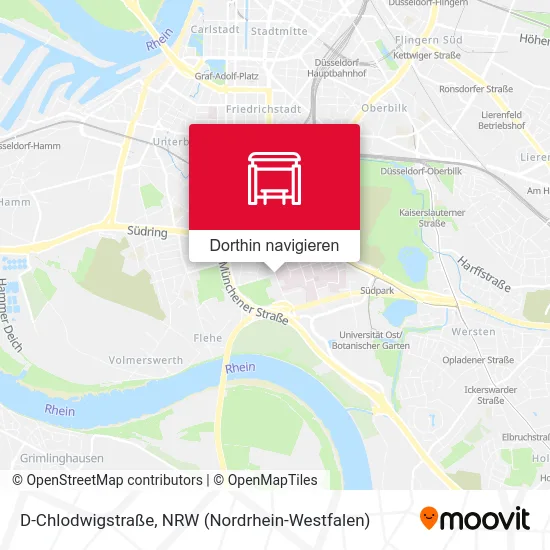 D-Chlodwigstraße Karte