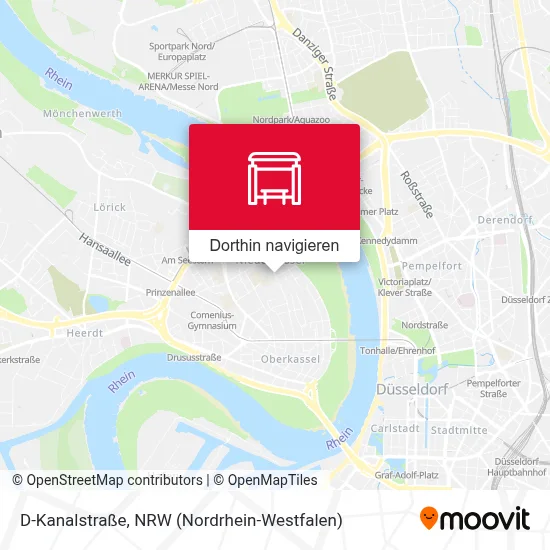 D-Kanalstraße Karte