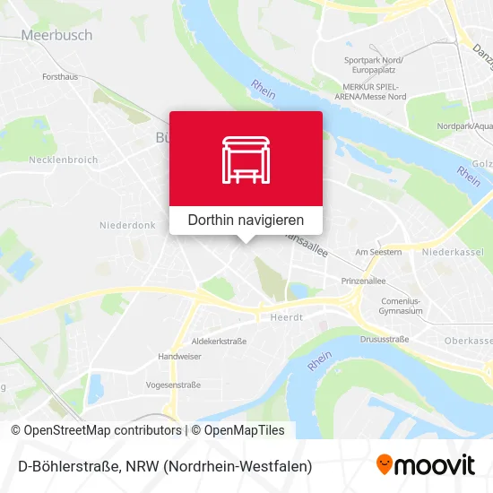 D-Böhlerstraße Karte