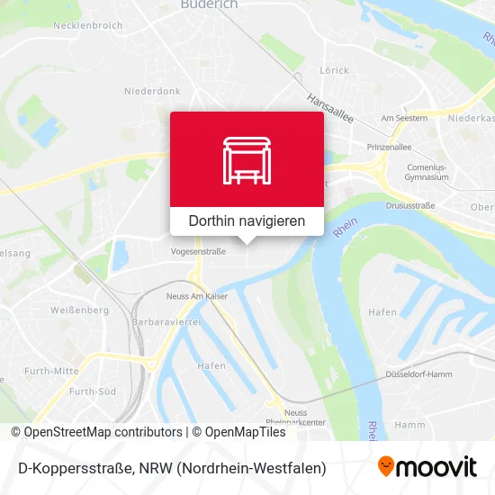 D-Koppersstraße Karte