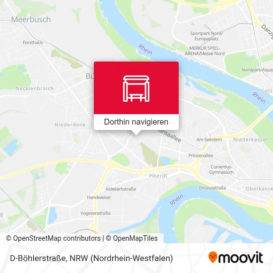 D-Böhlerstraße Karte