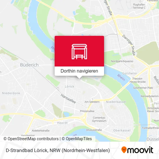 D-Strandbad Lörick Karte