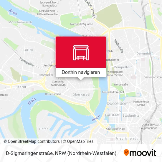 D-Sigmaringenstraße Karte