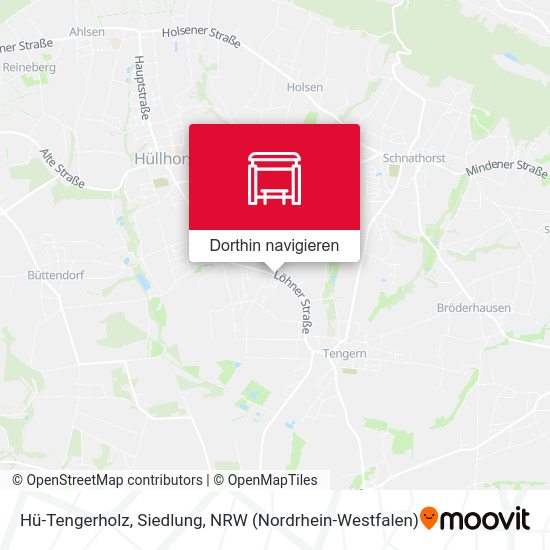 Hü-Tengerholz, Siedlung Karte