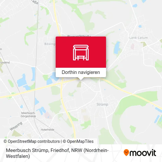 Meerbusch Strümp, Friedhof Karte