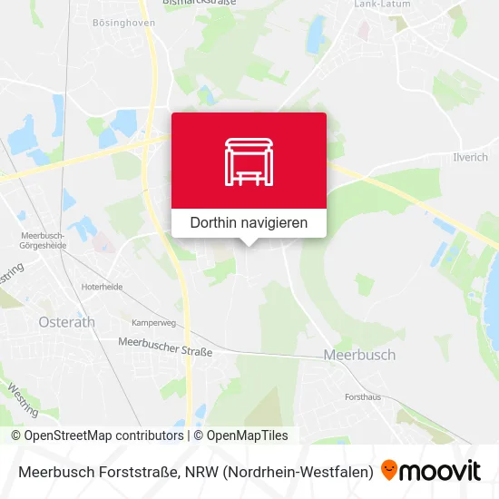 Meerbusch Forststraße Karte