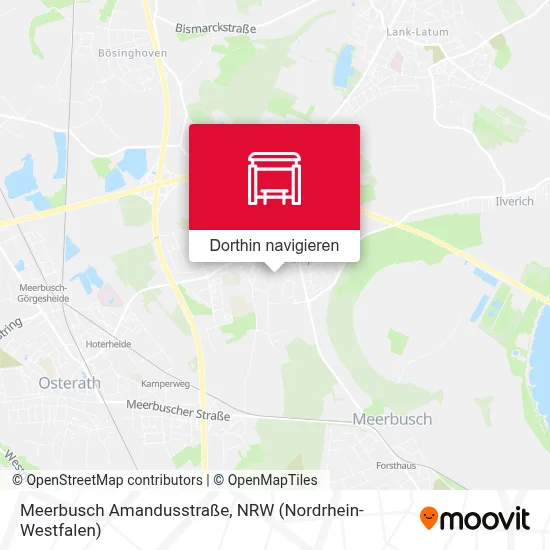 Meerbusch Amandusstraße Karte