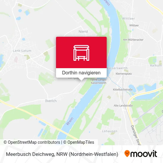 Meerbusch Deichweg Karte