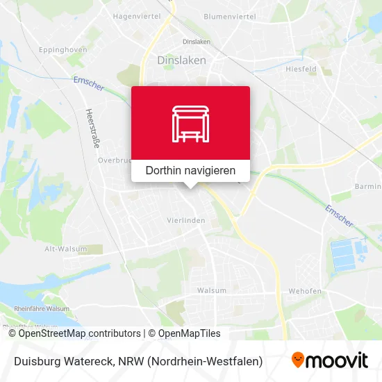 Duisburg Watereck Karte