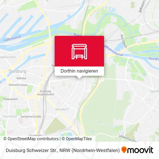 Duisburg Schweizer Str. Karte