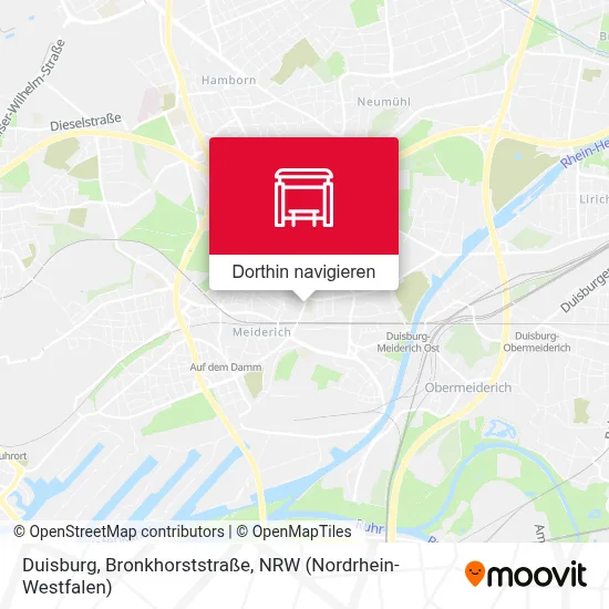 Duisburg, Bronkhorststraße Karte
