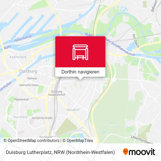Duisburg Lutherplatz Karte
