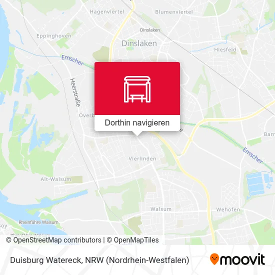 Duisburg Watereck Karte