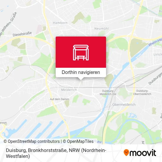 Duisburg, Bronkhorststraße Karte