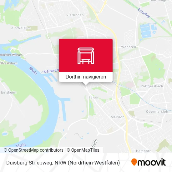 Duisburg Striepweg Karte