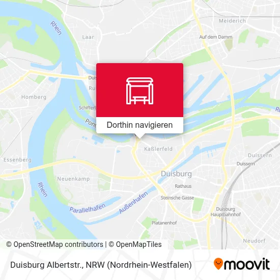 Duisburg Albertstr. Karte