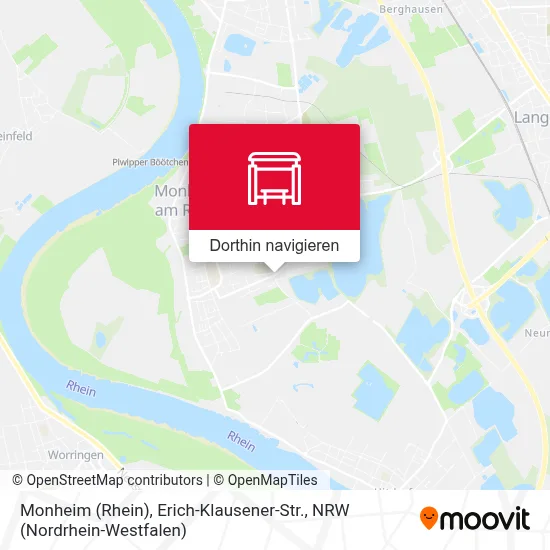 Monheim (Rhein), Erich-Klausener-Str. Karte