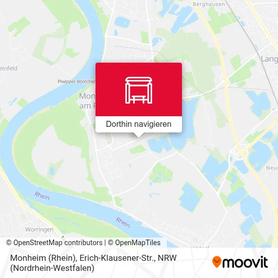 Monheim (Rhein), Erich-Klausener-Str. Karte