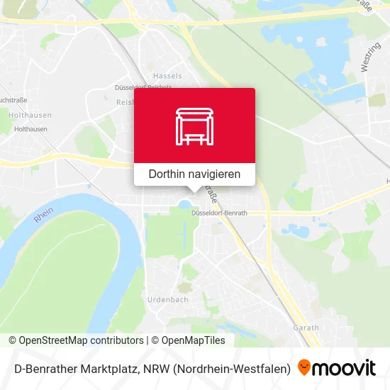 D-Benrather Marktplatz Karte