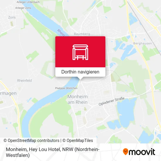 Monheim, Hey Lou Hotel Karte